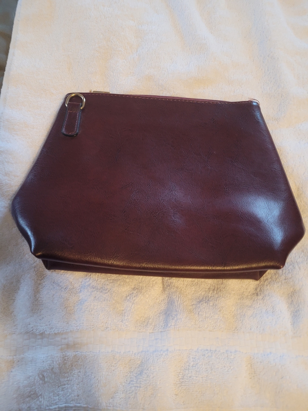 Classic Crossbody Clutch in Deep Burgundy